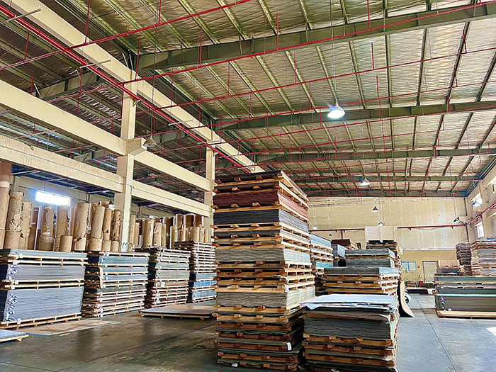 Finished products waiting to be delivered